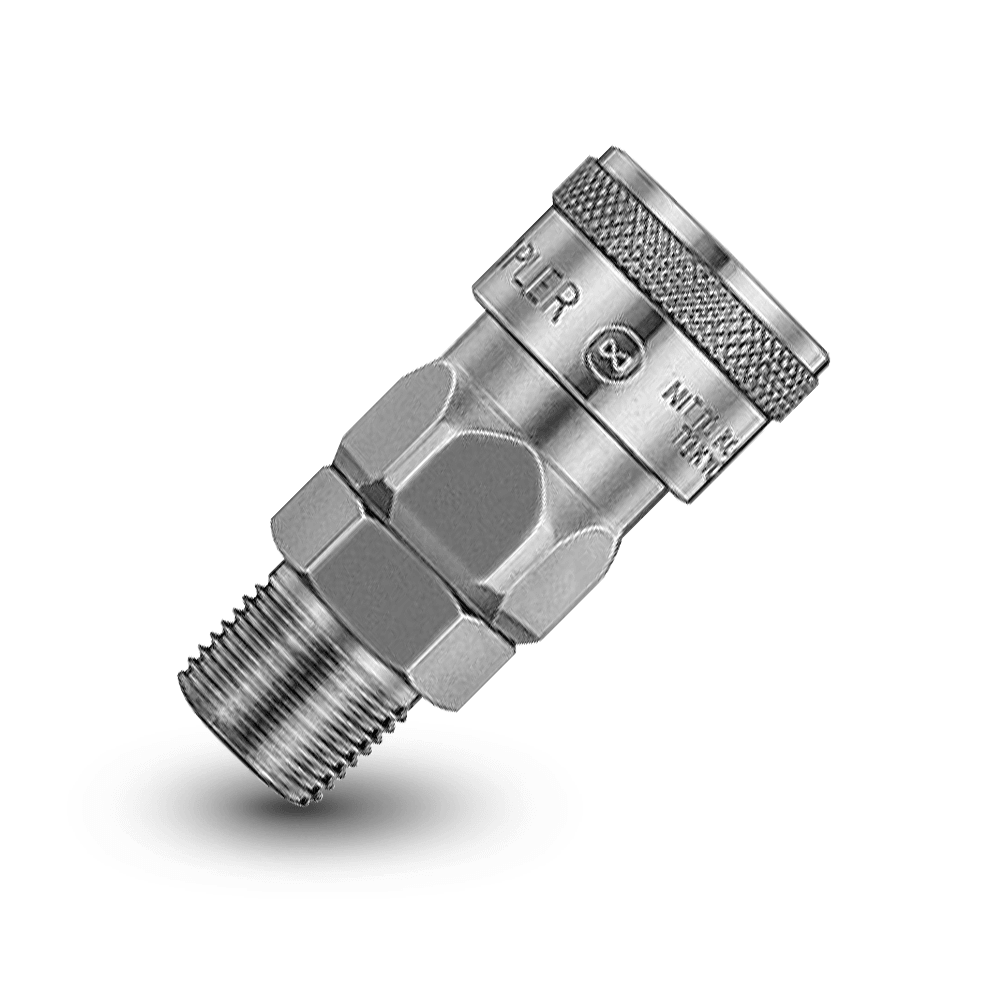 Nitto Air Fitting - 20SM Coupler - 1/4" Male - Tyre Supplies Online