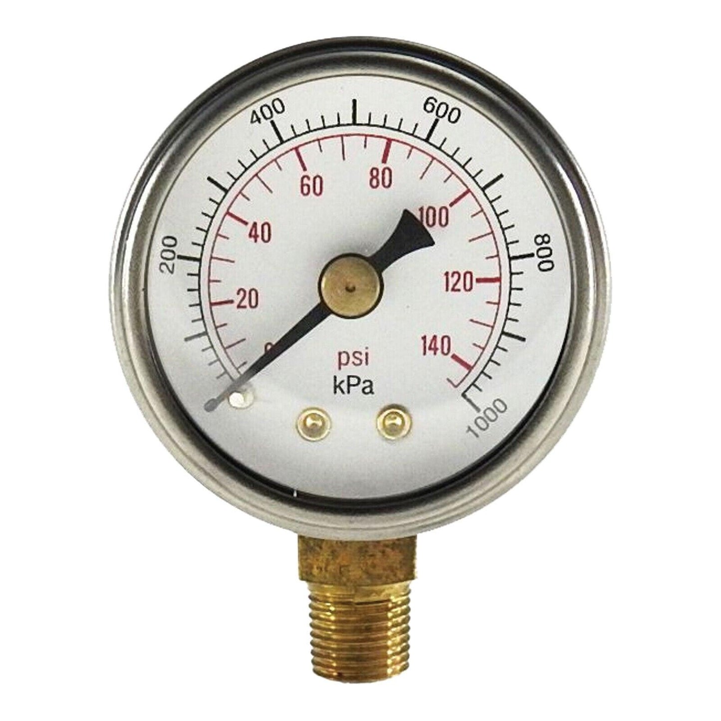 Liquid Gauge - 1/4" Bottom Entry (145 psi) - Tyre Supplies Online
