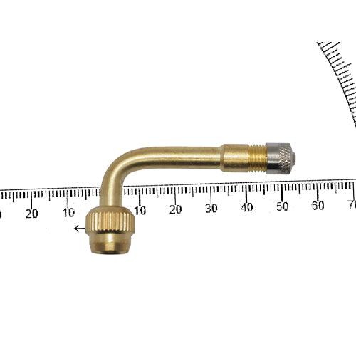 Valve Extension - Car - 90 Degree (Brass) - Tyre Supplies Online