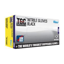 Nitrile Gloves - Black - 100pc - Small to XL - Tyre Supplies Online