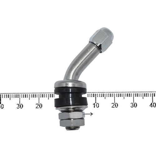 Mag Wheel Valve - Chrome - 45 Degree